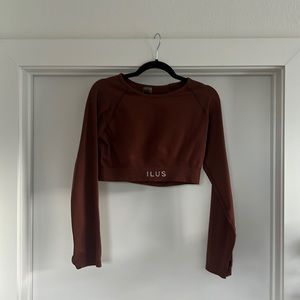 Ilus label Latina owned workout top long sleeve brown 2x / 2xl / xxl